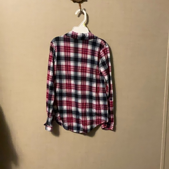 Paper Tee Kids Plaid Button Down Shirt - Red, Blue, White - Picture 3 of 6